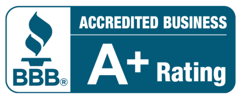 BBB Accredited A+ badge